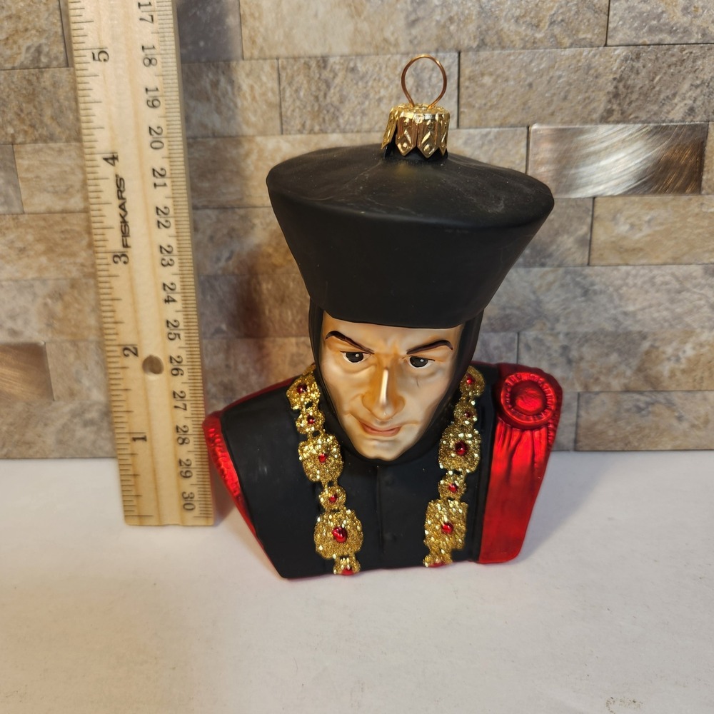 Hallmark 2001 Star Trek Q Judge Robes Glass Ornament The Next Generation TNG